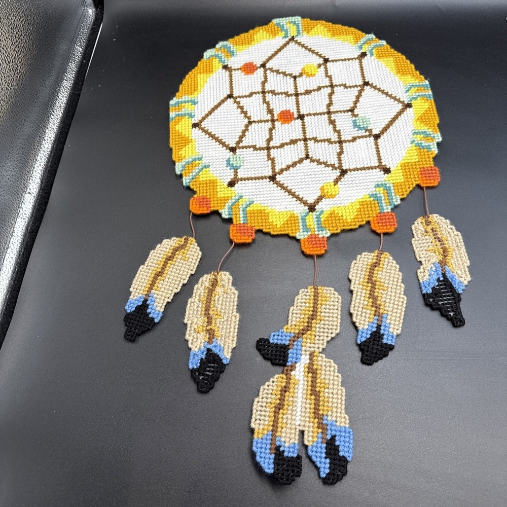 Handmade Dream Catcher Plastic Canvas Wall Hanging